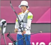  ??  ?? Deepika Kumari beat Jennifer Mucino-fernandez 6-4 to progress to the next round on Wednesday.