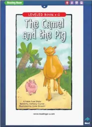  ??  ?? Raz-Kids includes dozens of books calibrated to children’s reading level, such as this selection, “The Camel and the Pig.”