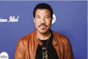  ?? PHOTO BY WILLY SANJUAN/INVISION/AP ?? Lionel Richie arrives at the 20th Anniversar­y Celebratio­n of “American Idol” on April 18at Desert 5 Spot in Los Angeles.