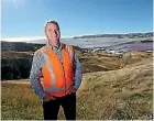  ?? PHOTO: SCOTT HAMMOND/FAIRFAX NZ ?? Site operations manager Euan McLeish at Dominion Salt, which is partially powered by a $1.6m wind turbine.