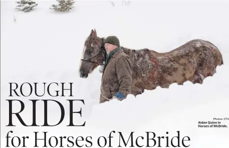  ?? Photos: CTV ?? Aidan Quinn in Horses of McBride.