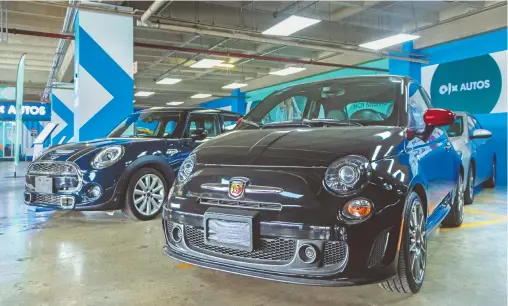  ?? /FOTOS: CORTESÍA OLX AUTOS ?? La pandemia impulsó la venta de autos seminuevos, dice la compañía