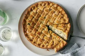  ?? Photos by David Malosh, © The New York Times Co. ?? Torta rustica with ricotta and spinach.