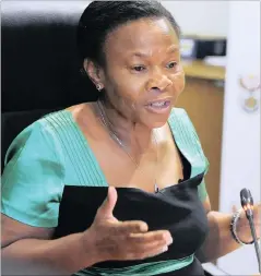  ?? PICTURE: SIYABULELA DUDA / GCIS ?? NEED FOR LEADERSHIP: Zuma appointed Minister Susan Shabangu acting president while he and the deputy president were out of the country, but the writer questions the country’s leadership.