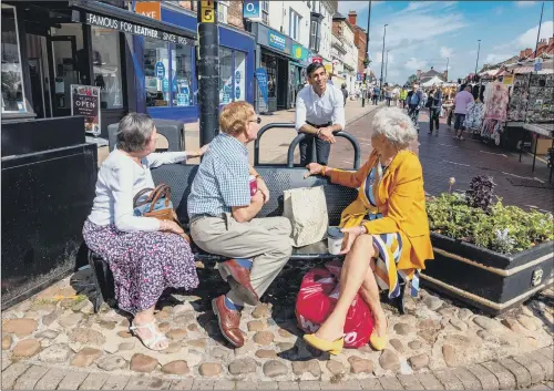  ?? PICTURE: JAMES HARDISTY. ?? OUT AND ABOUT: Chancellor of the Exchequer Rishi Sunak visiting Northaller­ton, in North Yorkshire, to chat with local businesses and market stall holders.