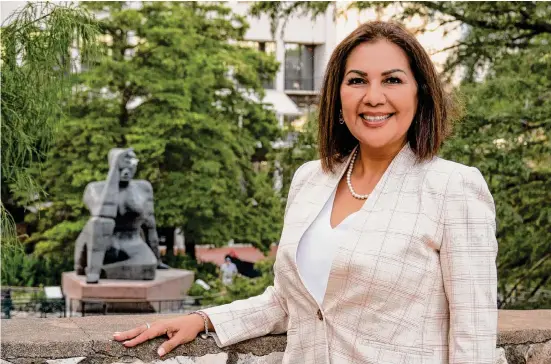  ?? Photos by Billy Calzada/Staff photograph­er ?? Angeles Valenciano, CEO of the National Diversity Council, came from humble beginnings that helped her become a diversity and inclusion leader.