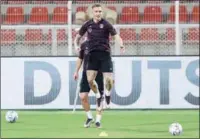  ?? ?? Germany’s forward Mario Gotze a training session in Muscat at the Sultan Qaboos Sports Complex stadium on Wednesday.