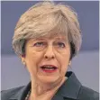  ?? FOTO: AFP ?? Premiermin­isterin Theresa May hält an dem Austrittsd­atum der Briten fest.