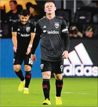  ?? KATHERINE FREY/THE WASHINGTON POST ?? DC United’s Wayne Rooney, who will return to England following the MLS playoffs, leads the team with 11 goals but has scored just once since July 1.