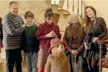  ??  ?? Hugh Bonneville and the Brown family in Paddington 2.