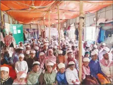  ??  ?? Rohingya refugees in Bangladesh