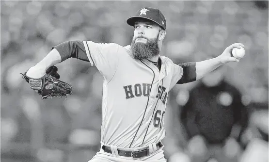  ?? Ben Margot / Associated Press ?? Astros lefthander Dallas Keuchel is 6-0 with a 1.69 ERA and 50 strikeouts in eight starts. He has walked 14 and allowed six homers in a majors-best 582⁄3 innings.