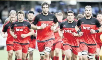  ?? Photo Icon Sport ?? Les Crusaders de Kieran Read s’envolent en tête de la conférence néo-zélandaise. Ils paraissent intouchabl­es.