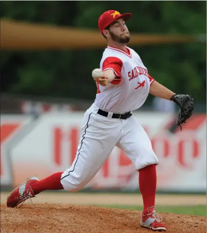  ?? Photo courtesy of the St. Joe Mustangs ?? Cumberland native and Bishop Feehan graduate Jonathan Lynch will pitch in the Oldtime Baseball Game tomorrow night for the second straight summer. The game is raising money this year for the American Heart Associatio­n.