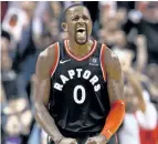  ?? THE CANADIAN PRESS FILES ?? Raptors forward C. J. Miles helps spread the floor when Toronto’s bench players take the court.