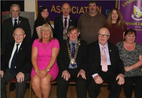  ??  ?? The London Wexford Associatio­n Committee (from left) back – Phil Roche, Vice Chair; Siobhan Talbott, Secretary; Mayor of Wexford, Frank Staples; Justin French; and Sharon Cave, Registrar. Front – Chair, Tommy Harrell; Lucia Butler, PRO; Paddy Doyle;...