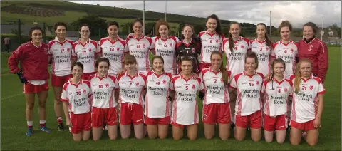  ??  ?? The Tinahely Senor ladies who dismantled Blessingto­n on their way to another county final. Photo: Joe Byrne