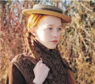  ??  ?? Amybeth McNulty is nominated in the best actress category at the Canadian Screen Awards for her performanc­e in the CBC/Netflix TV series Anne.