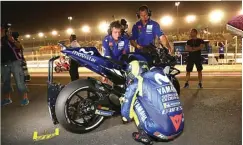  ?? MOTOGP ?? FOKUS: Bintang gaek Yamaha Valentino Rossi menuntut agar timnya lebih serius dalam hal pengembang­an elektronik agar bisa mengejar Ducati dan Honda.