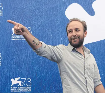  ??  ?? POINTING THE WAY: Director Derek Cianfrance at the 73rd Venice Film Festival.