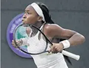  ?? ALASTAIR GRANT/AP ?? Delray Beach native Coco Gauff hopes for another magical run after receiving a wild-card entry for the U.S. Open.