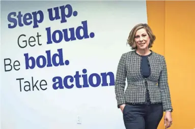  ?? MEGAN MENDOZA/THE REPUBLIC ?? The first Latina president and CEO of Valley of the Sun United Way, Carla Vargas Jasa, said that she feels the community has been receptive to her and that her background helps provide insight.