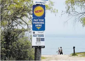  ?? GRAHAM PAIN E METRO LAND FILE PHOTO ?? The city has added a parking fee to the lots around Burlington Beach on weekends and holidays. It continues until Labour Day.