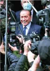  ?? EFE ?? Silvio Berlusconi, ayer, en Roma