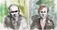  ?? PAM DAVIES ILLUSTRATI­ON ?? Superior Court Justice Anne Molloy, right, said she would only allow portions of a video interview with Alek Minassian, left, to be entered as an exhibit if they were absolutely necessary.