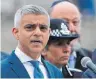  ??  ?? Sadiq Khan ist Bürgermeis­ter einer vom Terror heimgesuch­ten Stadt. FOTO: AFP