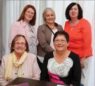  ??  ?? Kathleen Moylan and Rita O’Flynn, Castlemagn­er, Bernie O’Connor and Nuala Hourigan, Newmarket, and Eileen Hartnett, Glash, enjoying the Dining Delight evening.