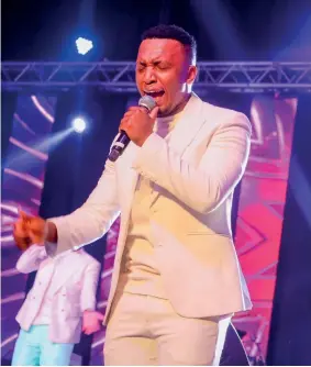  ?? ?? ▴South African Gospel musician Dumi Mkokstad who was set to perform at The Gospel Worship Clinic and Festival.