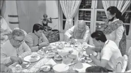  ?? ANI ?? Shah has dinner at the residence of BCCI chief Sourav Ganguly during his Kolkata visit on Friday.