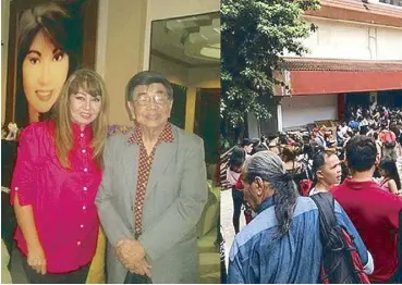  ??  ?? Malvar producers Camarines Sur Vice Gov. Imelda Papin and lawyer Jose Malvar Villegas Jr. during the casting call for the movie starring Sen. Manny Pacquiao in the titular role