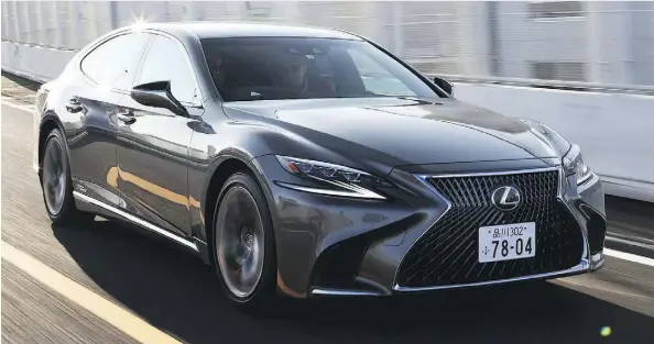  ??  ?? Lexus envisions a boatload of artificial intelligen­ce technology under the skin of the LS sedan.