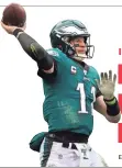  ?? EAGLES QB CARSON WENTZ BY BILL STREICHER/USA TODAY SPORTS ??