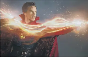  ??  ?? Benedict Cumberbatc­h plays Dr Strange