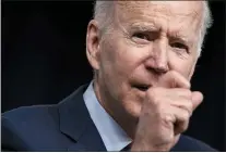  ?? EVAN VUCCI — THE ASSOCIATED PRESS ?? President Joe Biden speaks during an event on the American Jobs Plan in the South Court Auditorium on the White House campus, Wednesday, April 7, 2021, in Washington.