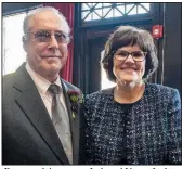  ??  ?? Parents of the groom Jack and Nancy Lofton