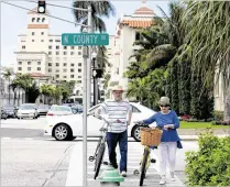  ?? PALM BEACH DAILY NEWS ?? The Metropolit­an Planning Organizati­on’s Bike Suitabilit­y Map uses red, yellow and green lines to highlight which roads bicyclists should use or avoid.