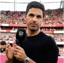  ?? ?? Holding court: Mikel Arteta