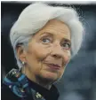  ??  ?? European Central Bank president Christine Lagarde