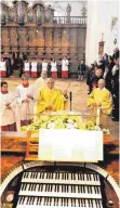 ?? FOTO: REINHARD JAKUBEK ?? 2012 wurde die Chorogel in der Basilika Weingarten mit einem Gottesdien­st eingeweiht.