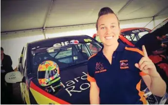  ?? Photo: Contribute­d ?? TOP FORM: Toowoomba’s Alexandra Whitley recorded two fifth place round finishes at the weekend - one in the SsangYong Ute Series and the other in the Porter Group V8 utes series.