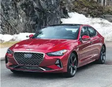  ?? GENESIS ?? The Genesis G70 sets the bar for the entry level luxury sedan market thanks mostly to its “breathtaki­ng” chassis, David Booth writes.