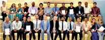  ??  ?? The Jury members Jörn Rohde, Ambassador of the Federal Republic of Germany to Sri Lanka and the Maldives, Sulakshana Jayawarden­a, Dr. Asanka S. Rodrigo, S.P.K. Amarasingh­e, Andreas Hergenröth­er and the GIZ GEC 2019 team along with the winners from the three categories