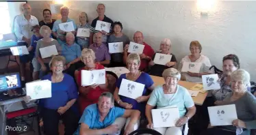  ??  ?? Fig 9: Pen drawing – Coolgardie hotel. Photo 2: Stroke support group
Photo 2