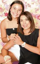  ??  ?? Marilen Elizalde and daughter Isabel