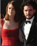  ??  ?? „ Kit Harington and Rose Leslie.