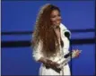  ?? THE ASSOCIATED PRESS ?? On June 28, 2015, Janet Jackson accepts the ultimate icon: music dance visual award at the BET Awards at the Microsoft Theater in Los Angeles. Jackson will perform this summer at Saratoga Performing Arts Center.